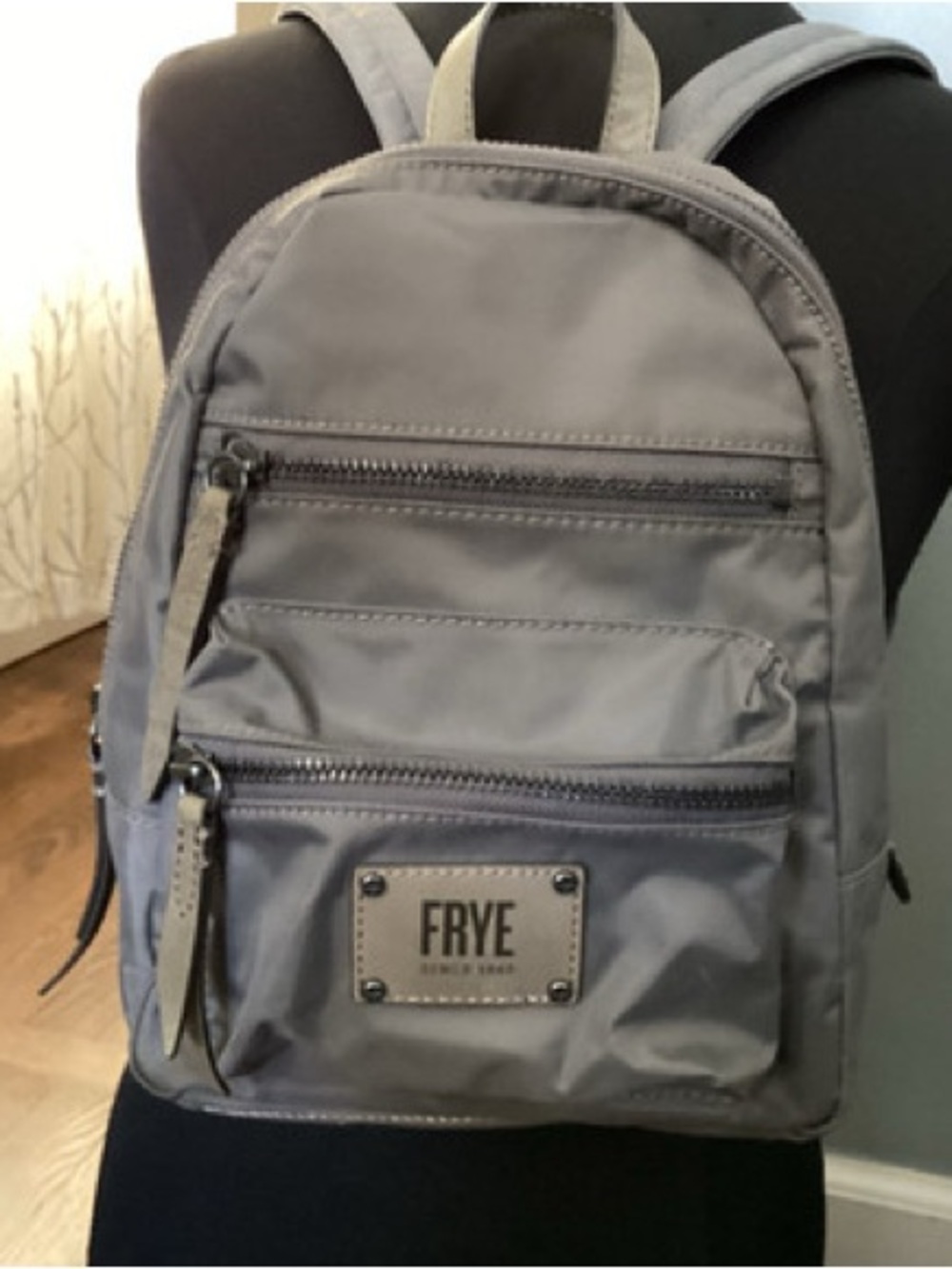 Frye Light Gray Nylon Mini Backpack NWoT!